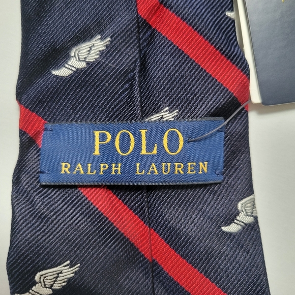 Polo Ralph lauren NWT P- wings limited edition tie 100% Silk. - Picture 9 of 16